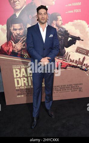 Jon Bernthal attending 'The Baby Driver' premiere held at the Ace Hotel Downtown in Los Angeles, USA Stock Photo