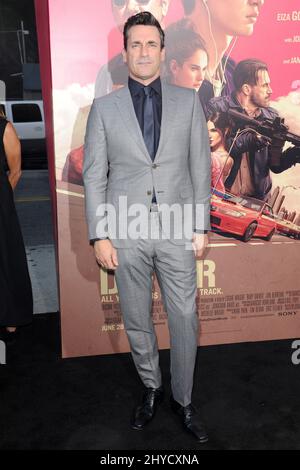 Jon Hamm attending 'Baby Driver' premiere held at the Ace Hotel Downtown in Los Angeles, USA Stock Photo