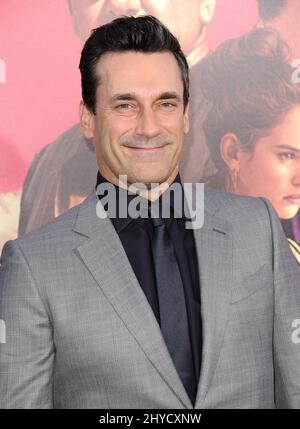 Jon Hamm attending 'Baby Driver' premiere held at the Ace Hotel Downtown in Los Angeles, USA Stock Photo