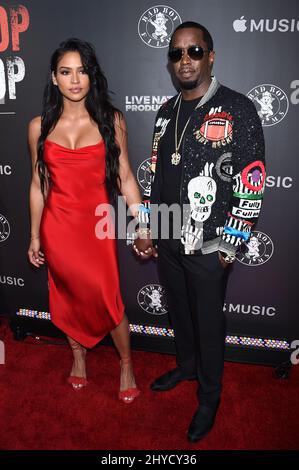 Cassie Ventura and Sean Combs attending the 'Can't Stop, Won't Stop: A Bad Boy Story' premiere held at the Writers Guild of America in Los Angeles, USA Stock Photo