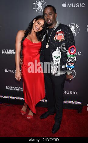 Cassie Ventura and Sean Combs attending the 'Can't Stop, Won't Stop: A Bad Boy Story' premiere held at the Writers Guild of America in Los Angeles, USA Stock Photo