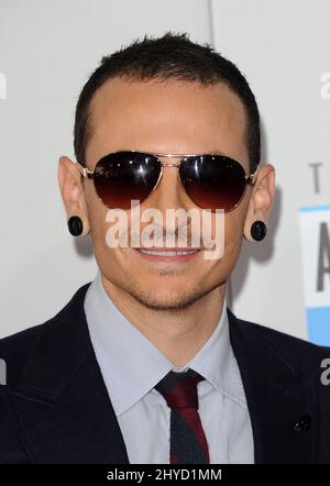 November 18, 2012 Los Angeles, Ca. Chester Bennington 40th Annual American Music Awards - Arrival held at the Nokia Theater Stock Photo