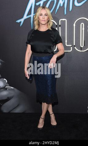 Chelsea Handler attending Atomic Blonde' American Premiere held at the Theatre at ACE Hotel Stock Photo