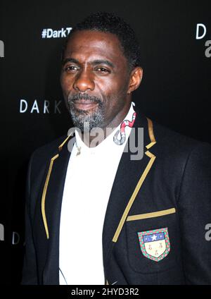 Idris Elba attending the New York premiere of The Dark Tower Stock Photo