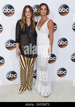 Gabrielle Anwar and Willow Anwar arriving for the Disney ABC TCA Summer