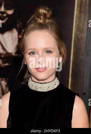 Lulu Wilson attending New Line Cinema's 'Annabelle: Creation' Los