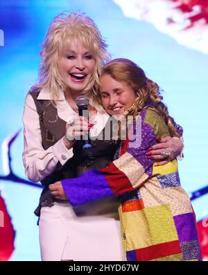Dolly Parton and Tori Smith at the "Great Pumpkin LumiNights" Launch at