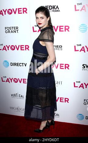 Alexandra Daddario attending the premiere of The Layover in Los Angeles, California Stock Photo