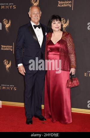 Gerald McRaney and Delta Burke arriving for the 2017 Creative Arts Emmys Day 2 held at the Microsoft Theatre L.A. LIVE, Los Angeles, 10th September 2017 Stock Photo