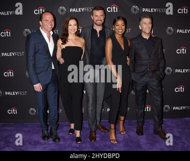 Bradford Winters, Ashley Judd, Richard Armitage, KeKe Palmer and Leland Orser arriving for the 'Berlin Station' - PaleyFest Fall Preview held at the Paley Center For Media, Beverly Hills, Los Angeles Stock Photo