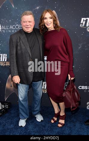 William Shatner and Elizabeth Shatner attending the 'Star Trek: Discovery' Premiere held at the Cinerama Dome Hollywood Stock Photo