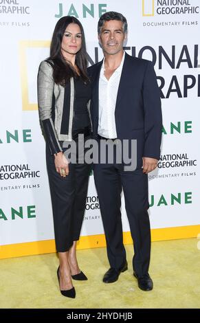 Esai Morales and Elvimar Silva attends the 'Jane' Premiere Screening held at theHollywood Bowl Stock Photo