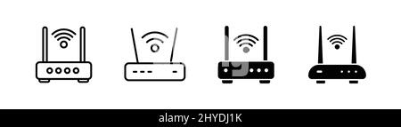 Router icon design element suitable for website, print design or app Stock Vector