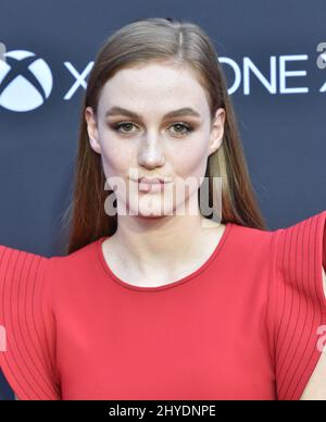 Madison Lintz arriving for AMC Celebrates 100th Episode of 'The Walking
