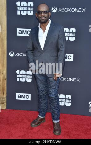 Lennie James arriving for AMC Celebrates 100th Episode of 'The Walking Dead' and Season 8 Premiere held at the The Greek Theatre, Hollywood, Los Angeles Stock Photo