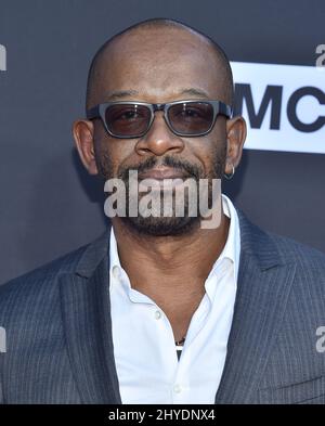 Lennie James arriving for AMC Celebrates 100th Episode of 'The Walking Dead' and Season 8 Premiere held at the The Greek Theatre, Hollywood, Los Angeles Stock Photo