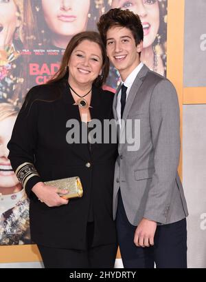 Camryn Manheim and Milo Manheim attending the premiere of A Bad Moms Christmas in Los Angeles, California Stock Photo