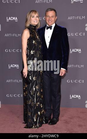 Willow Bay and Bob Iger attending the 2017 LACMA Art + Film Gala honoring Mark Bradford and George Lucas held at LACMA Stock Photo