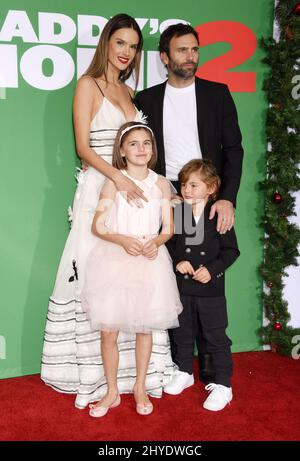 Alessandra Ambrosio, Jamie Mazur, Anja and Noah attending the 'Daddy's Home 2' Los Angeles Premiere held at the Regency Village Theatre Stock Photo