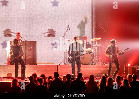 Geoff Sprung and Brad Tursi of Old Dominion perform on the 2024 CMT ...