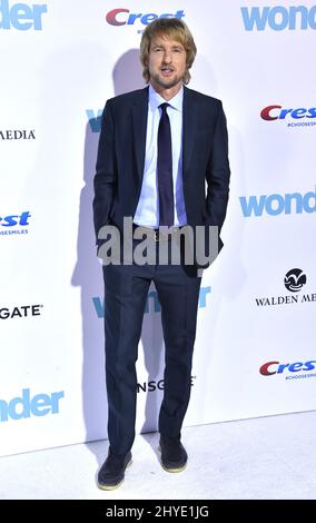 Owen Wilson attending the premiere of Wonder in Westwood, California Stock Photo