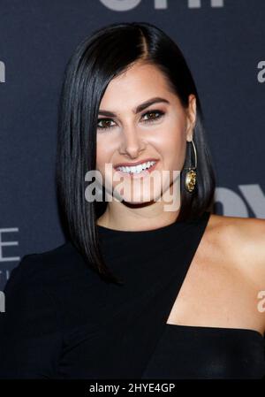 Megan Olivi arrives at The 66th Miss Universe Competition held at the