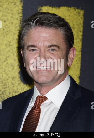 John Michael Higgins attending the Pitch Perfect 3 World Premiere in Los Angeles Stock Photo