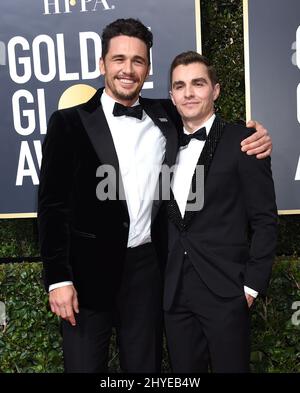 Dave Franco arrives at the 75th annual Golden Globe Awards at the ...