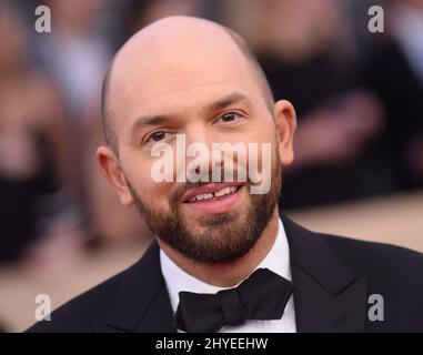 Paul Scheer attending the 24th Annual Screen Actors Guild Awards held at the Shrine Exposition Centre Stock Photo