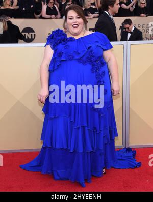 Chrissy Metz attending the 24th Annual Screen Actors Guild Awards held at the Shrine Exposition Centre Stock Photo