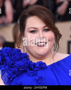 Chrissy Metz attending the 24th Annual Screen Actors Guild Awards held at the Shrine Exposition Centre Stock Photo