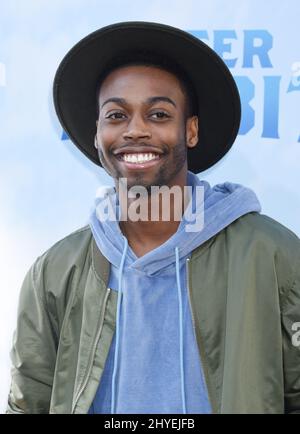 Keith Leak Jr at the "Peter Rabbit" World Premiere held at The Grove on