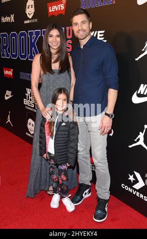 Roselyn Sanchez, Sebella Rose Winter and Eric Winter at the 2018 Rookie USA Fashion Show held at Milk Studios on February 15, 2018 in Hollywood, CA. Stock Photo