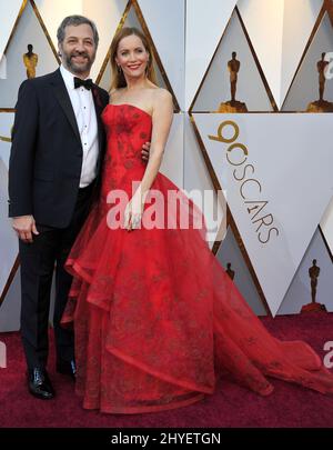 Leslie Mann, Judd Apatow attending the 90th Academy Awards held at the Dolby Theatre Stock Photo