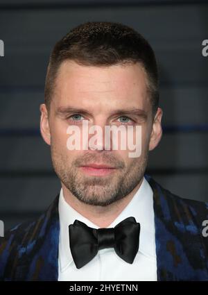 Sebastian Stan attending the Vanity Fair Oscar Party held in Beverly Hills, Los Angeles, USA Stock Photo