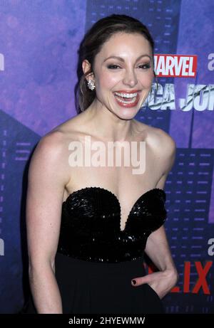 Leah Gibson attending Marvels 'Jessica Jones' Season 2 - New York