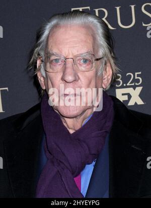 Donald Sutherland attends the FX All-Star Party 2018 in New York City on the 15th March 2018 Stock Photo