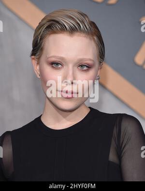 Ivanna Sakhno at the 'Pacific Rim Uprising' Global Premiere event at Chinese Theatre on March 21, 2018 in Hollywood, CA. Stock Photo