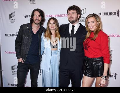 Jerry Trainor, Debby Ryan, Austin Swift and Katie Cassidy at the 'Cover Versions' Los Angeles Premiere held at the Landmark Regent Theatre on April 9, 2018 in Westwood, USA Stock Photo