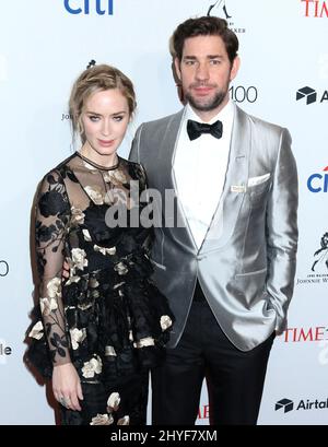 Emily Blunt & John Krasinski attending the Time 100 Gala at Lincoln Center in New York Stock Photo