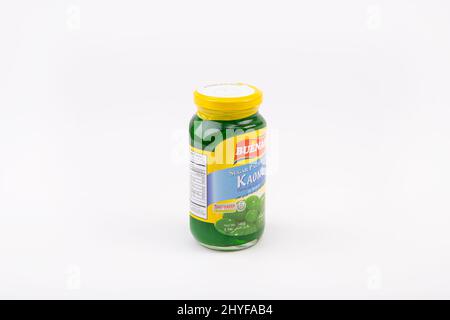 Buenas Langka Jackfruit jar on white background Stock Photo