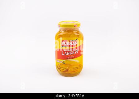 Buenas Langka Jackfruit jar on white background Stock Photo
