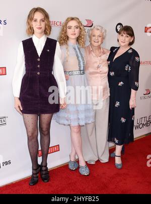 Maya Hawke, Angela Lansbury, Kathryn Newton and Heidi Thomas at the 'Little Women' FYC Event and Reception held at the Linwood Dunn Theater on May 5, 2018 in Hollywood, Los Angeles Stock Photo