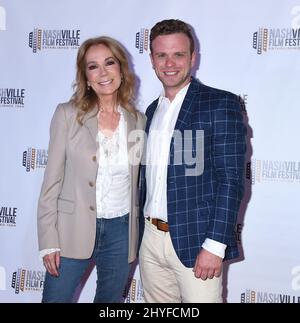 Kathie Lee Gifford and Ryan Smith arrive at 'My Journey: A Conversation With Kathie Lee Gifford' Q&A during the Nashville Film Festival held at the Regal 27 Hollywood Theatre on May 11, 2018 in Nashville, Tennessee Stock Photo