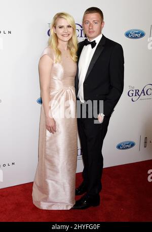 Elizabeth Smart and Matthew Gilmour attending the 43rd Annual Gracie Awards Gala held at the Beverly Wilshire Hotel on May 22, 2018. Stock Photo