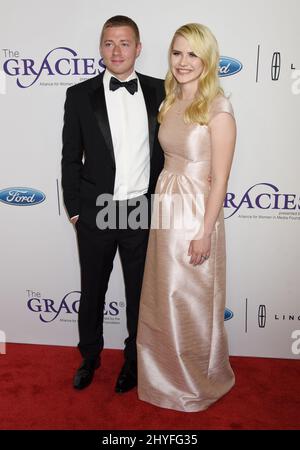 Elizabeth Smart and Matthew Gilmour attending the 43rd Annual Gracie Awards Gala held at the Beverly Wilshire Hotel on May 22, 2018. Stock Photo