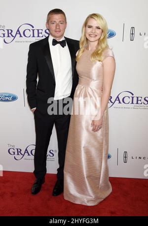 Elizabeth Smart and Matthew Gilmour attending the 43rd Annual Gracie Awards Gala held at the Beverly Wilshire Hotel on May 22, 2018. Stock Photo