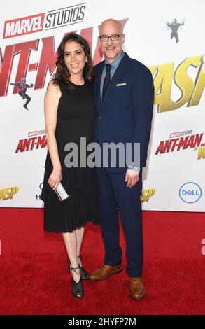 Peyton Reed arrives at the premiere of 