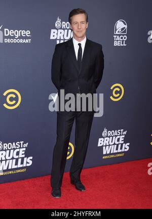 Ed Norton at 'The Comedy Central Roast of Bruce Willis' held at the Hollywood Palladium on July 14, 2018 in Hollywood, Ca. Stock Photo