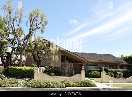 A general view of the iconic Brady Bunch home the clan once lived in is ...
